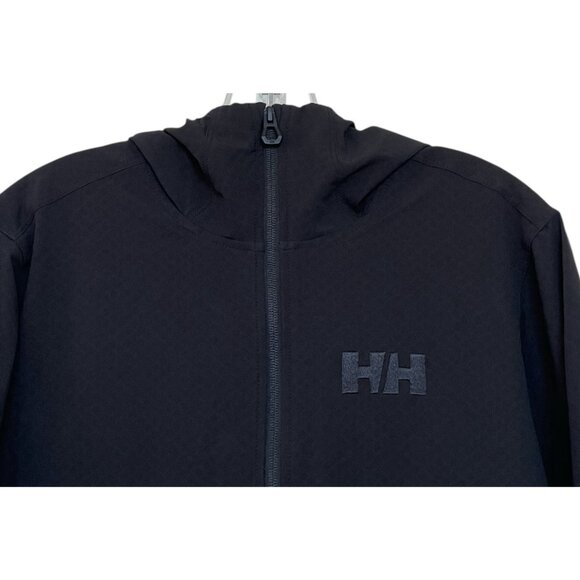 Helly Hansen Mens Cascade Shield Jacket Size Medium Black Hooded $165 - Picture 2 of 8